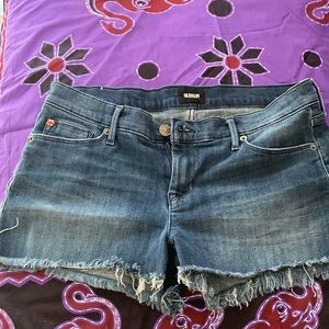 Hudson raw hem short shorts